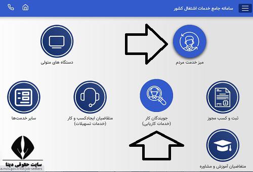 درگاه واحد خدمات اشتغال کشو​ر samka.mcls.gov.ir